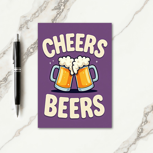 Cheers Birthday Toast Card