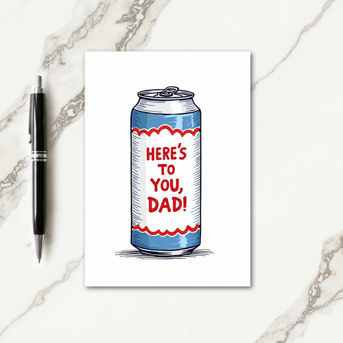 Cheers Dad Stylized Art Card