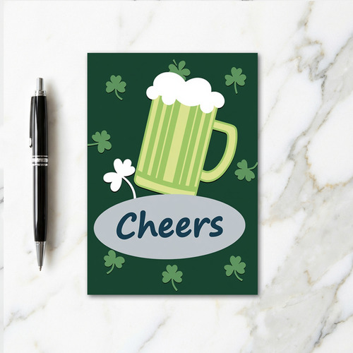 Cheers Irish Beer Fun Card