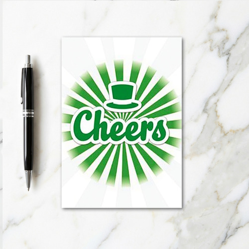 Cheers Leprechaun Hat Fun Card