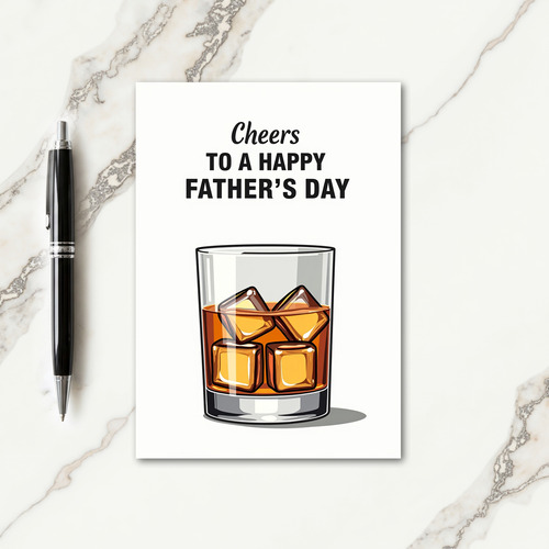 Cheers To Dad Fathers Day Card