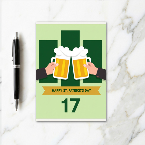 Cheers To St Patricks Day Card
