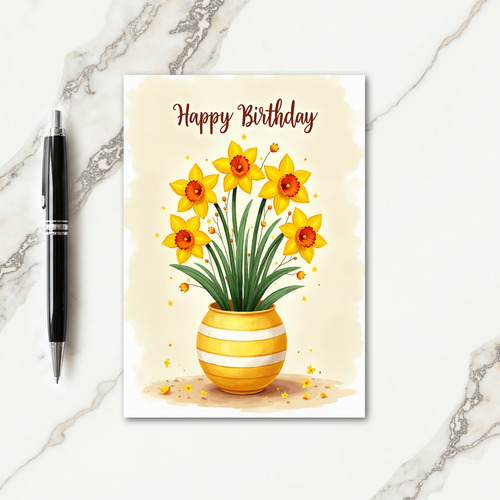 Cheery Blooms Birthday Card