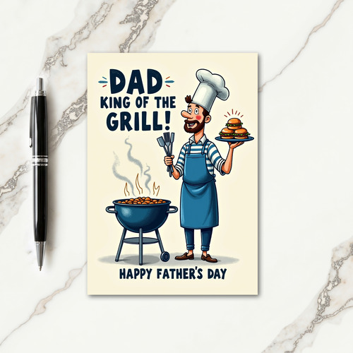 Chef Dads Day Feast Card