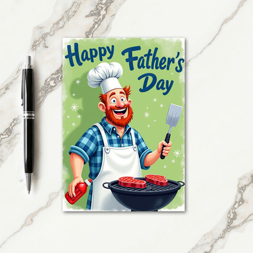 Chef Fathers Day Feast Card
