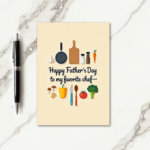 Chef Grandad Sweet Fathers Day Card