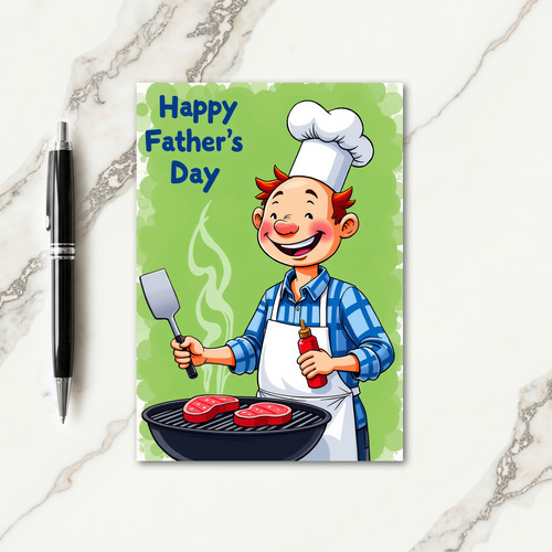 Chefs Fathers Day Grill Card