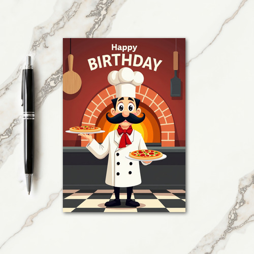 Chefs Oven Birthday Card