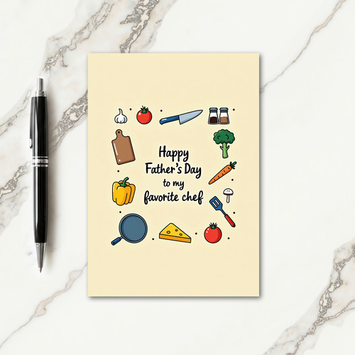 Chefs Sweet Fathers Day Card