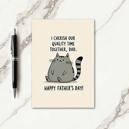 Cherish Time Fathers Day Card