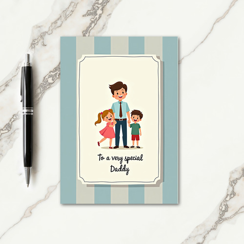 Cherished Fathers Day Art Card