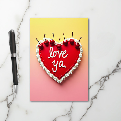 Cherry Heart Love Ya Card