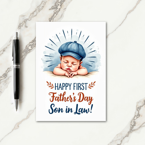 Cherub Fathers Day Art Card