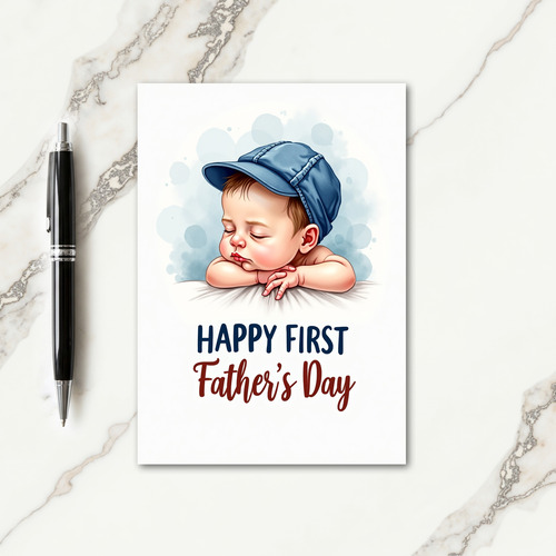Cherubic Fathers Day Card