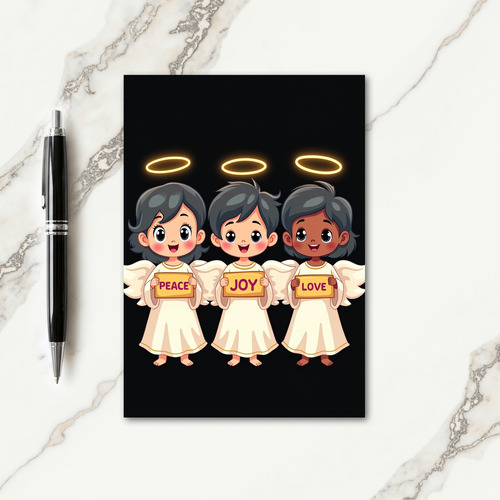 Cherubic Figures Card