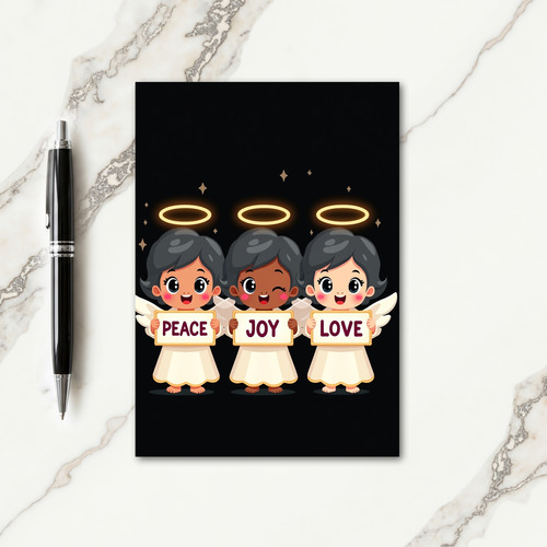 Cherubic Joy Christmas Card