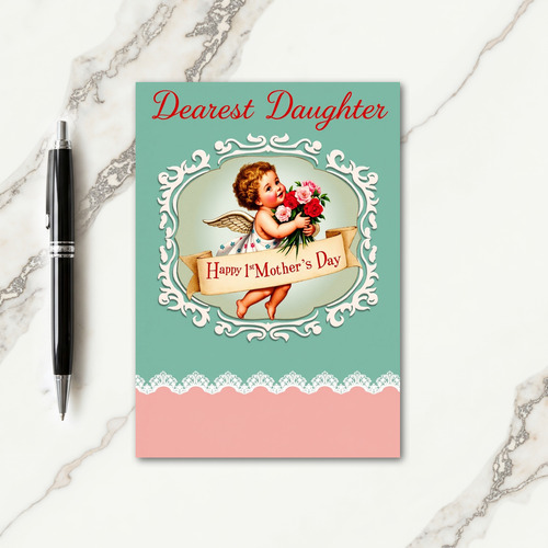 Cherubic Mothers Day Roses Card