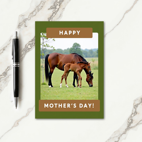 Chestnut Mare Mothers Day Card
