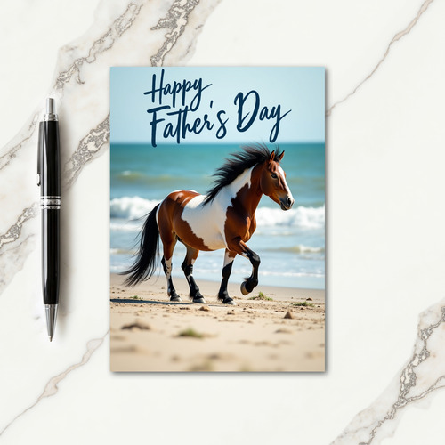 Chestnut Steed Fathers Day Card
