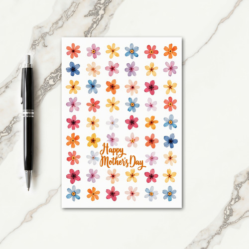 Chevron Bloom Mothers Day Card