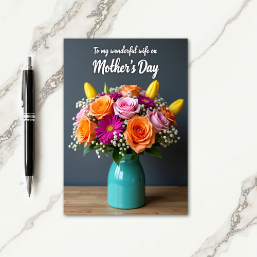 Chevron Bloom Sentiment Keepsake Card