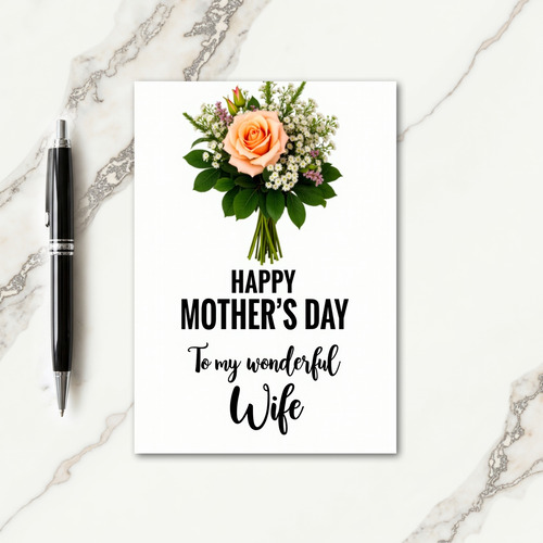 Chevron Bloom Tribute Card