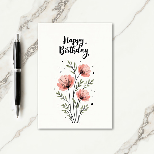Chevron Blossom Grace Card