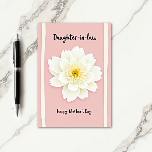 Chevron Blossom Message Card