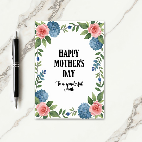 Chevron Botanical Elegant Card