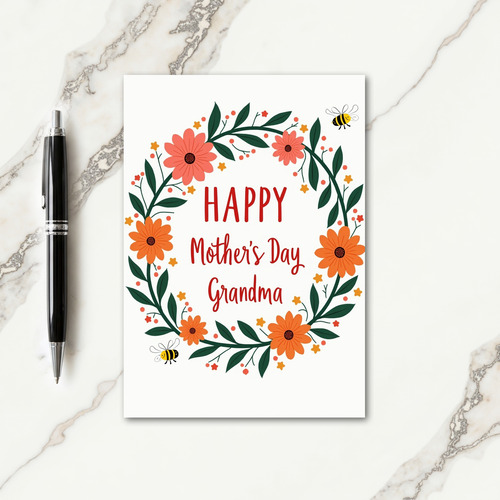 Chevron Botanical Family Card