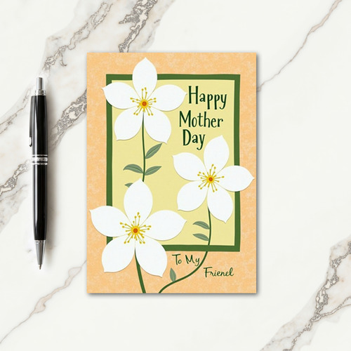 Chevron Botanical Greeting Card