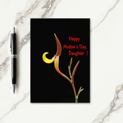 Chevron Botanical Mothers Card