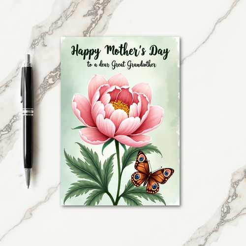 Chevron Butterfly Affection Card