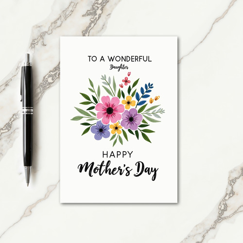 Chevron Celebration Blossom Card