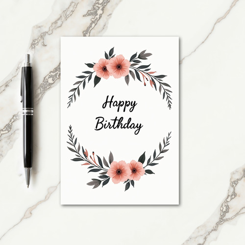 Chevron Celebration Wreath Card