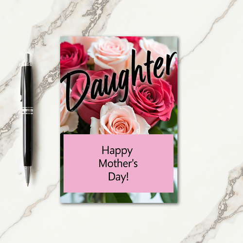 Chevron Daughter Appreciation Card
