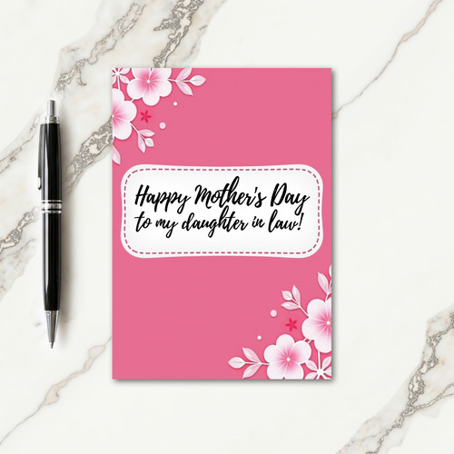 Chevron Daughter In Law Day Card