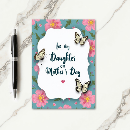 Chevron Daughter Mothers Day Card
