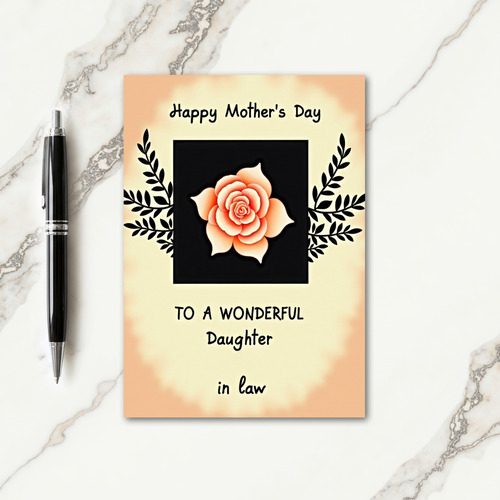 Chevron Delicate Flower Card