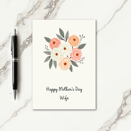 Chevron Elegant Flower Card