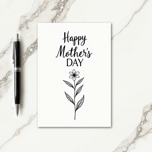 Chevron Elegant Mothers Day Card