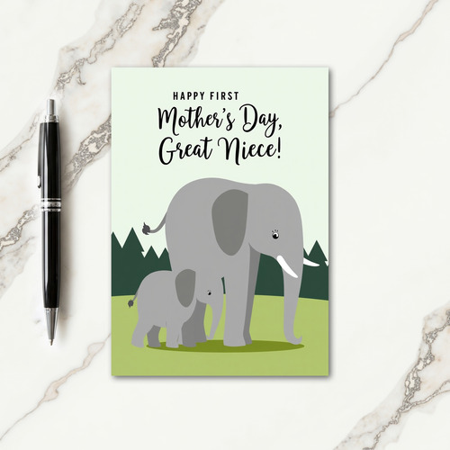 Chevron Elephant First Card