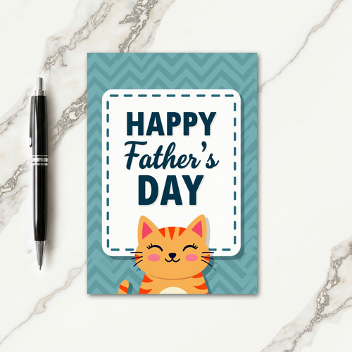 Chevron Fathers Day Art Card