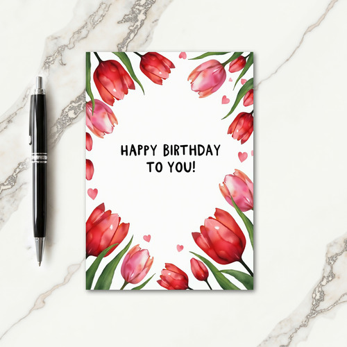 Chevron Festive Bloom Card