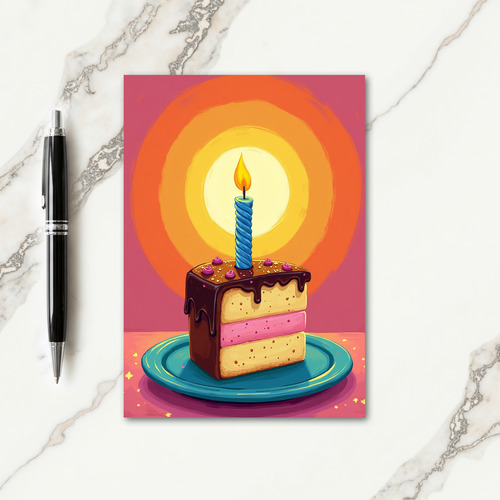 Chevron Festive Dessert Card