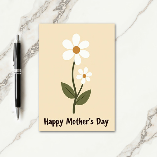 Chevron Floral Family Card