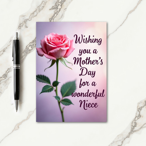 Chevron Floral Message Card
