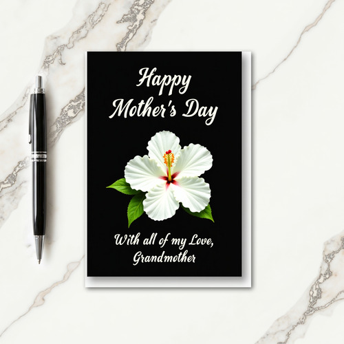 Chevron Flower Family Love Card