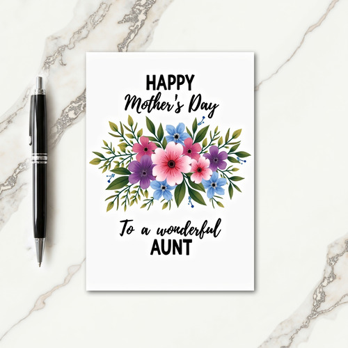 Chevron Flower Tribute Card