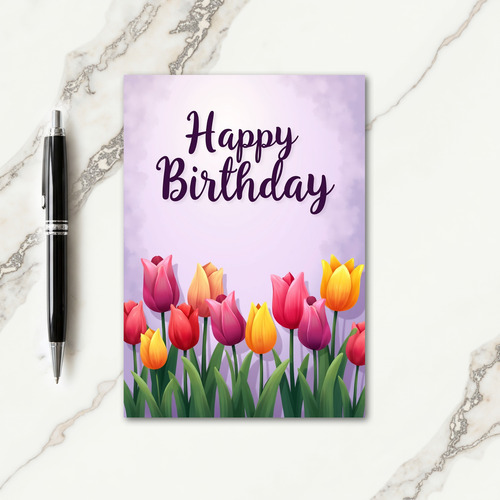 Chevron Garden Bloom Card